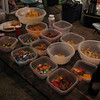 cpmimages > Some snacks at the Finish Line Aid Station.  You can see the bottle of carbs in the foreground.